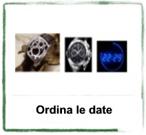 ordina le date